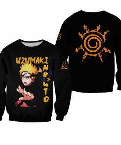 Uzumaki Naruto Shirt Naruto Family Symbol Anime Hoodie Sweater - 2 - GearAnime