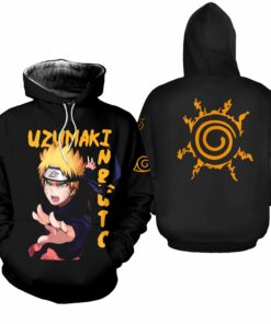 Uzumaki Naruto Shirt Naruto Family Symbol Anime Hoodie Sweater - 3 - GearAnime