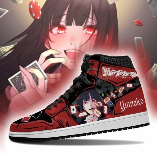 Yumeko Kirari Kakegurui Sneakers Anime Custom Shoes From Fan Request - 3 - GearAnime
