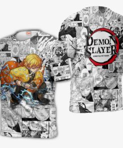 Demon Slayer Zenitsu Hoodie Anime Mix Manga KNY Shirt - 3 - GearAnime