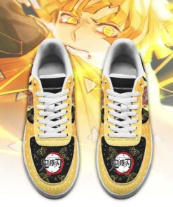 Zenitsu Sneakers Custom Demon Slayer Anime Shoes Fan PT05 - 2 - GearAnime