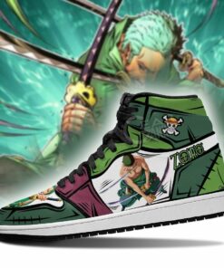Zoro Sneakers Straw Hat Priates One Piece Anime Shoes Fan Gift MN06 - 3 - GearAnime