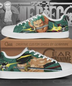 Roronoa Zoro Skate Shoes One Piece Custom Anime Shoes - 1 - GearAnime