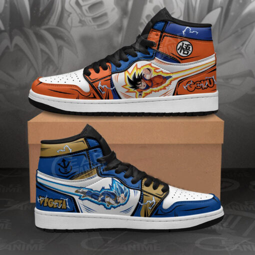 Goku and Vegeta Custom Shoes 1