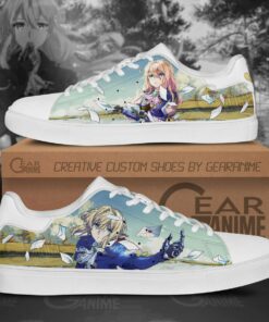 Violet Evergarden Skate Shoes Custom Anime Shoes For Fan - 1 - GearAnime