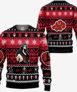 Akatsuki Itachi Ugly Christmas Sweater Custom Naruto Xmas Gifts Idea - 1 - GearAnime