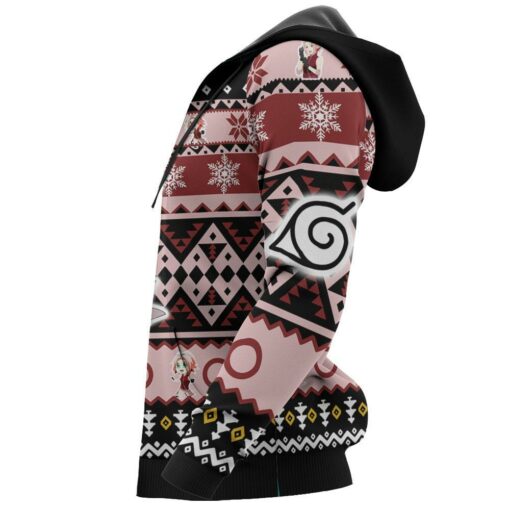 Haruno Sakura Ugly Christmas Sweater Custom Naruto Xmas Gifts Idea - 5 - GearAnime