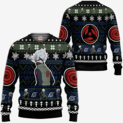 Hatake Kakashi Ugly Christmas Sweater Custom Naruto Xmas Gifts Idea - 1 - GearAnime