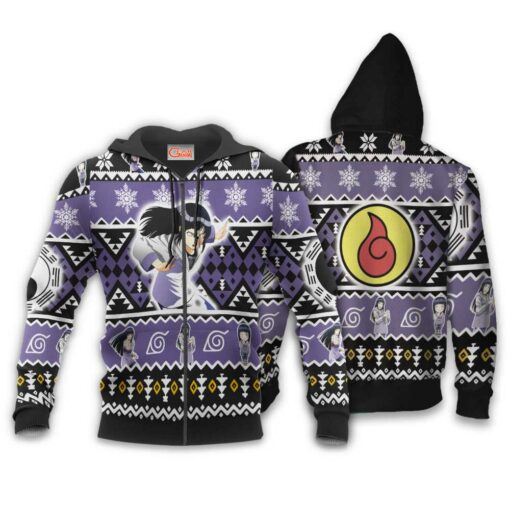 Hyuga Hinata Ugly Christmas Sweater Custom Naruto Xmas Gifts Idea - 2 - GearAnime