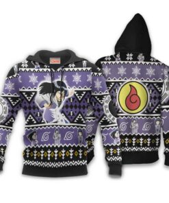 Hyuga Hinata Ugly Christmas Sweater Custom Naruto Xmas Gifts Idea - 3 - GearAnime