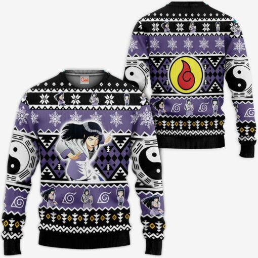Hyuga Hinata Ugly Christmas Sweater Custom Naruto Xmas Gifts Idea - 1 - GearAnime