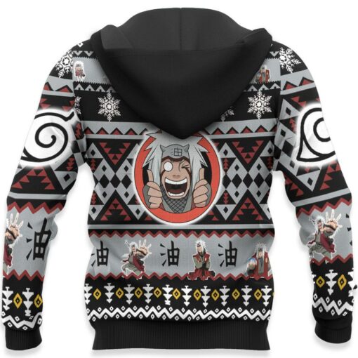Jiraiya Ugly Christmas Sweater Custom Naruto Xmas Gifts Idea - 4 - GearAnime