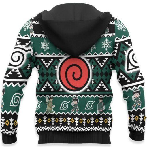 Rock Lee Ugly Christmas Sweater Custom Naruto Xmas Gifts Idea - 4 - GearAnime