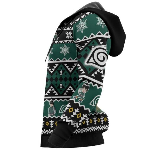 Rock Lee Ugly Christmas Sweater Custom Naruto Xmas Gifts Idea - 5 - GearAnime