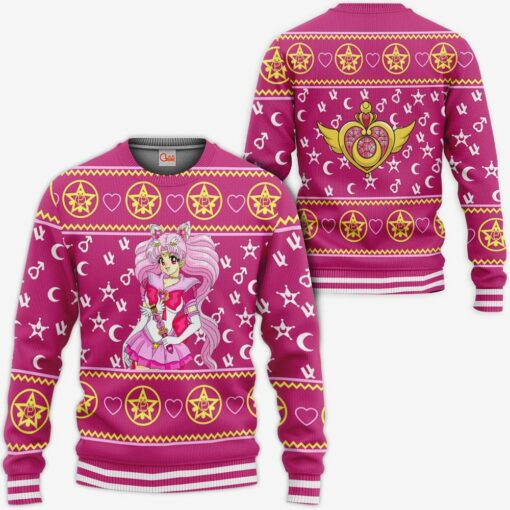 Sailor Chibiusa Ugly Christmas Sweater Sailor Moon Anime Xmas Gifts Idea - 1 - GearAnime