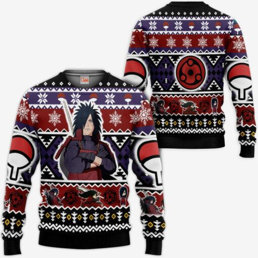 Uchiha Madara Christmas Sweater Custom Naruto Xmas Gifts Idea - 1 - GearAnime
