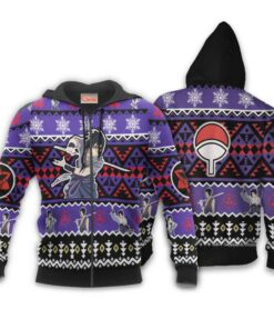 Uchiha Sasuke Ugly Christmas Sweater Custom Naruto Xmas Gifts Idea - 2 - GearAnime