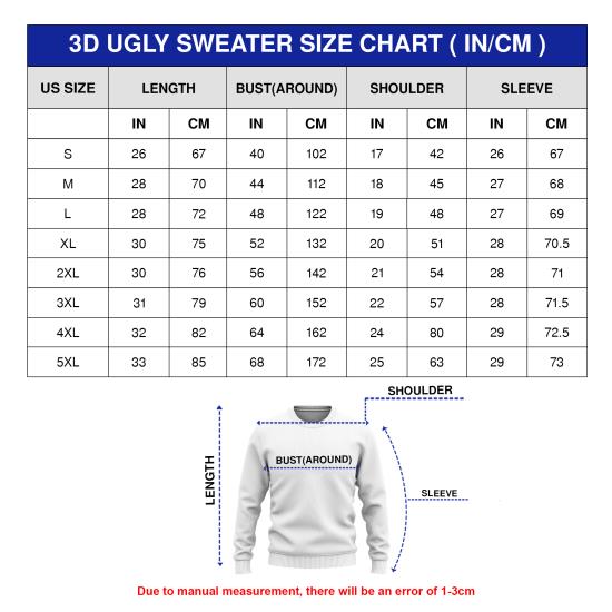 Sweater Size chart